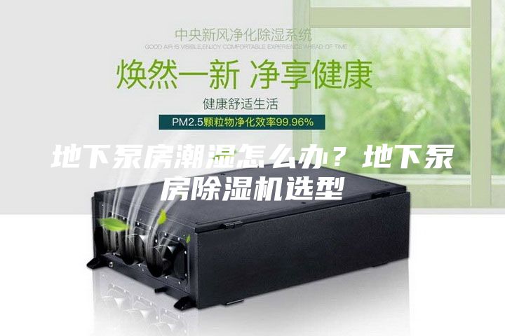 地下泵房潮濕怎么辦？地下泵房除濕機選型